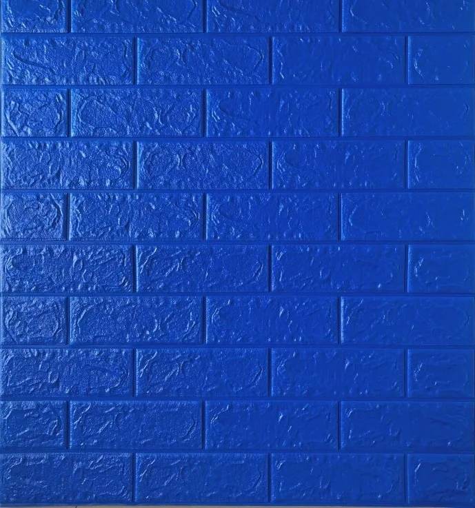 Wallpaper Dinding Bata Warna Biru Tua