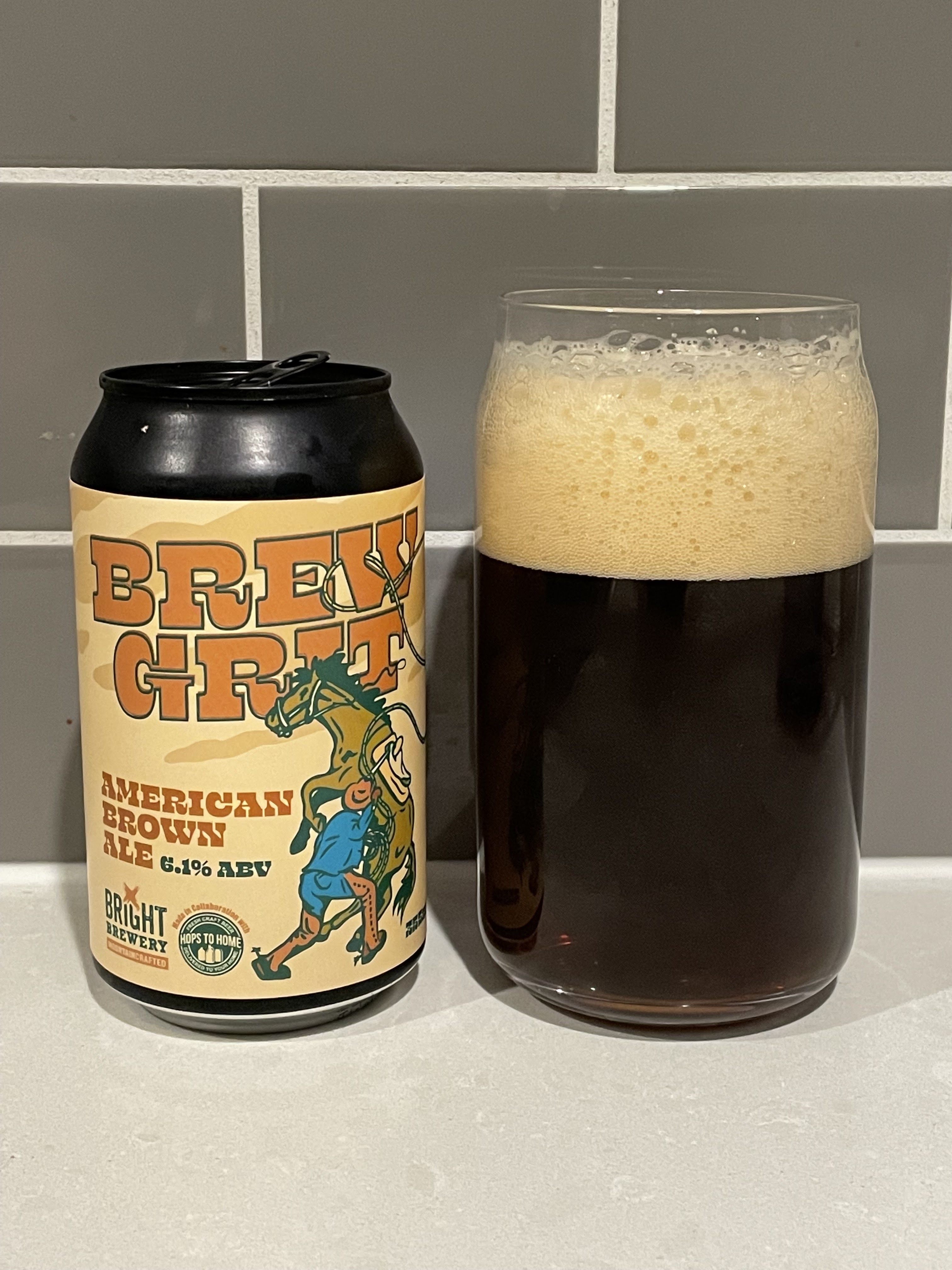 Birallee Beer & Brewing Bright Brewery Brew Grit American Brown Ale