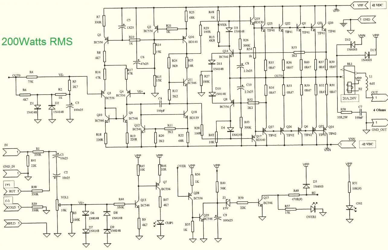 C5200 Amplifier Circuit Diagram