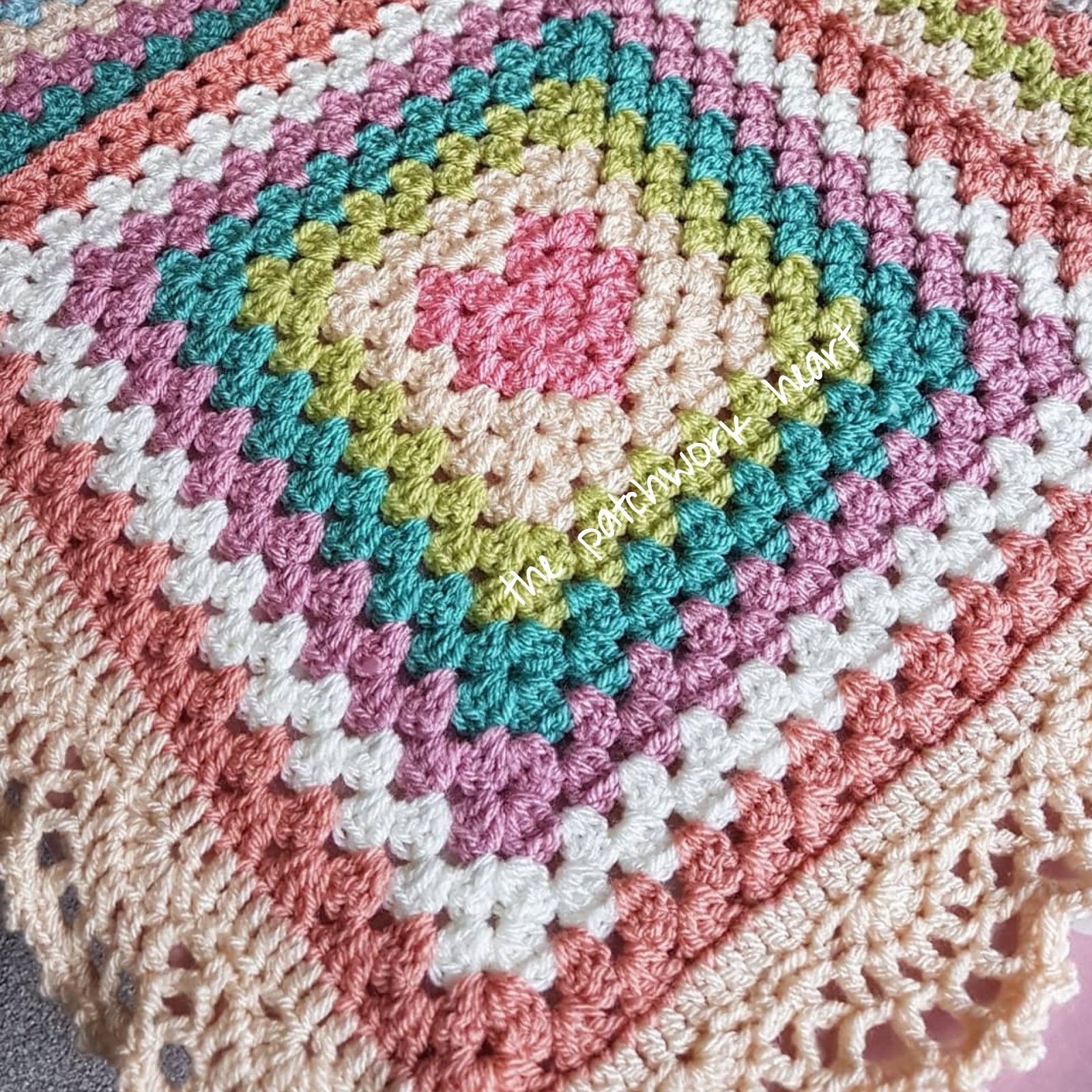 The Patchwork Heart Heart Granny Blanket