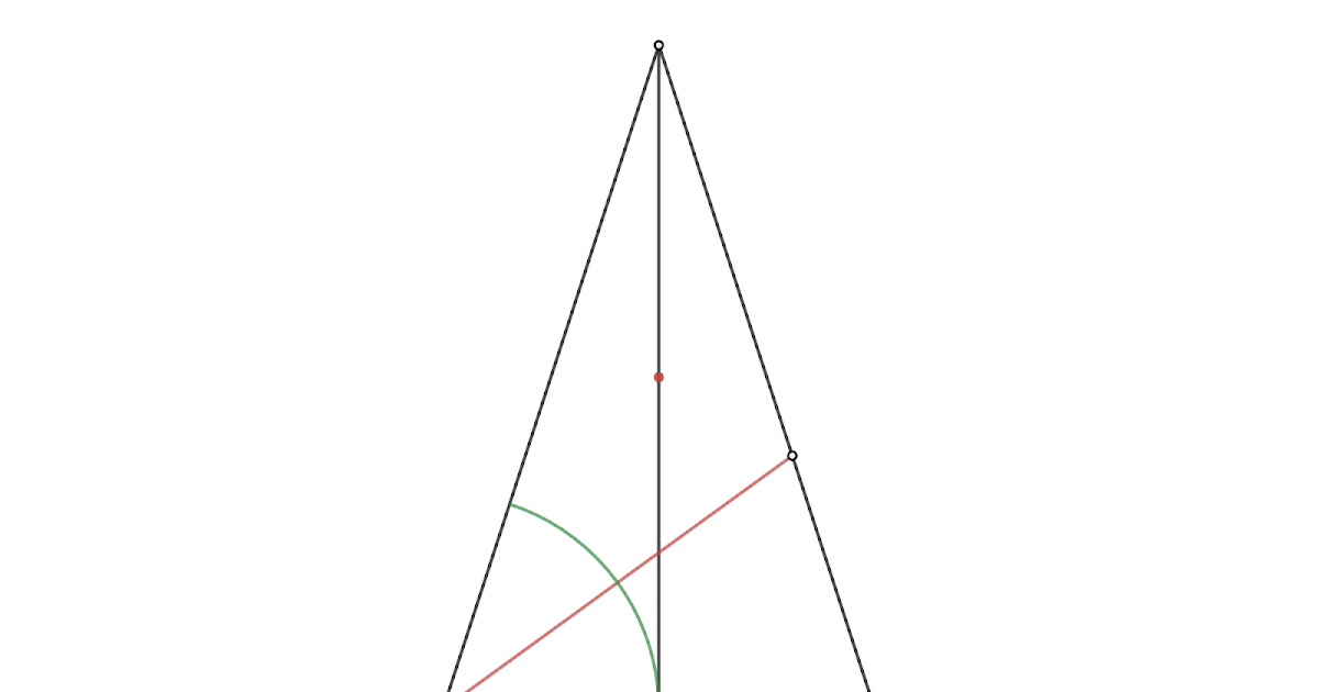 Matematik med Desmos Isosceles Triangle ( determine beta )