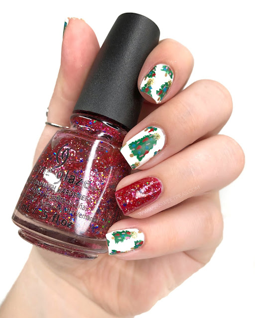 Christmas Nails Christmas Tree Nail Art — 25 Sweetpeas