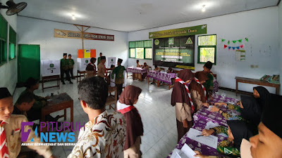Pelajar MTs Ma'arif NU Pituruh, Gelar Reorganisasi dan Pemilihan Ketua IPNU dan IPPNU Masa Khidmat 2019-2020