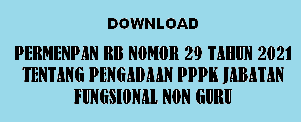 Permenpan RB Nomor 29 Tahun 2021 Tentang Pengadaan PPPK (P3K) Jabatan