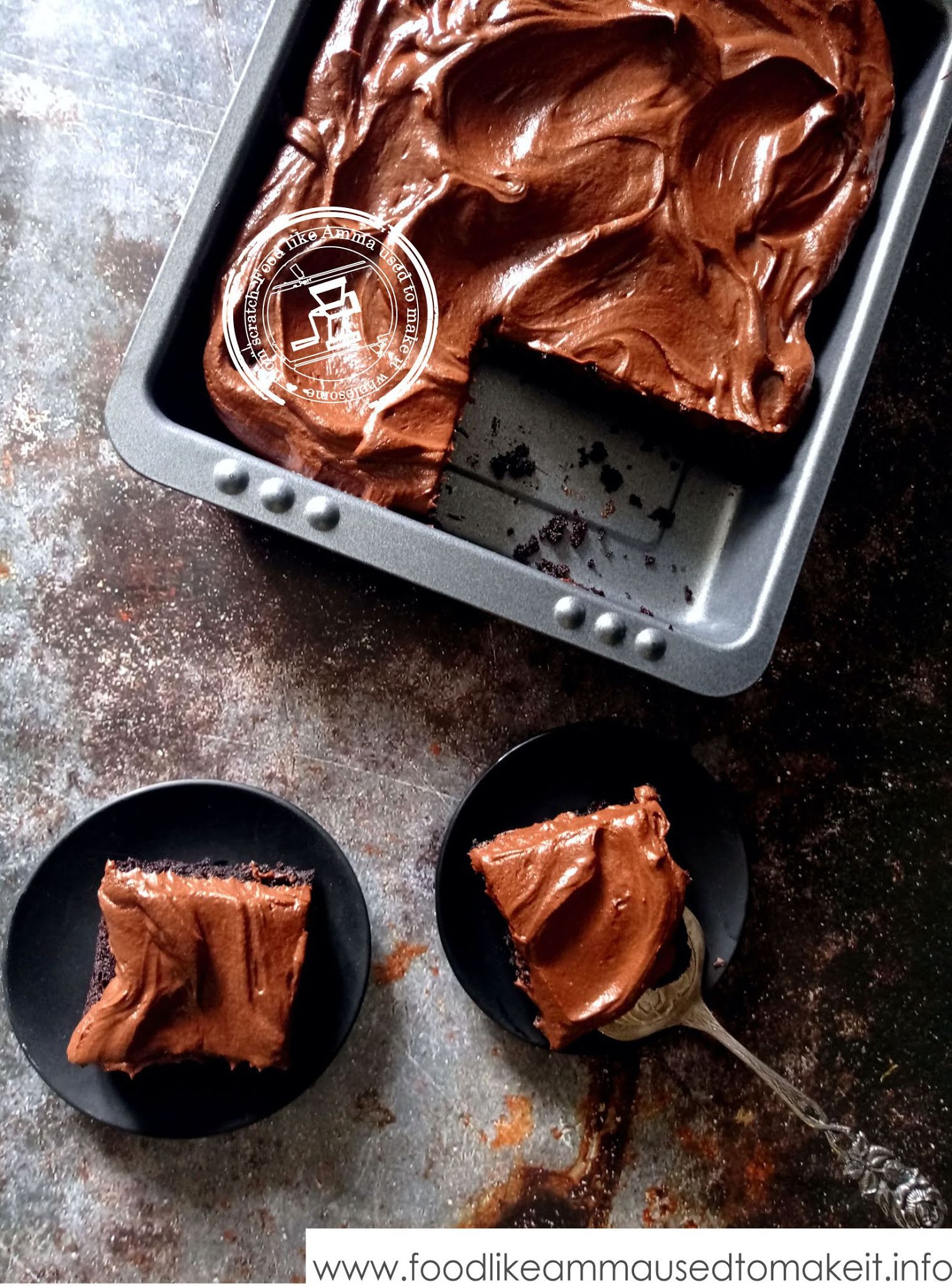 eggless chocolate cake