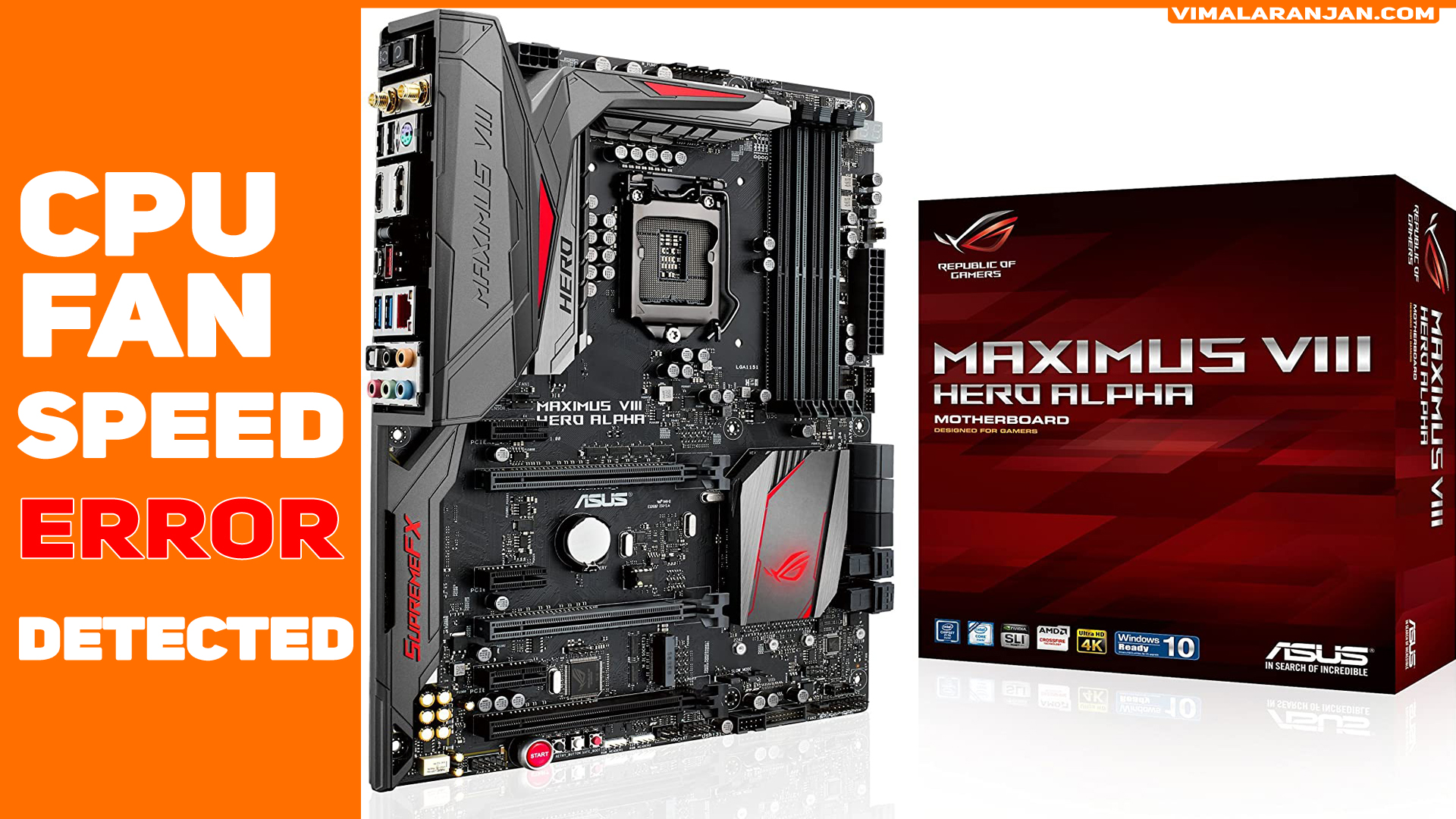 Cpu fan speed error detected