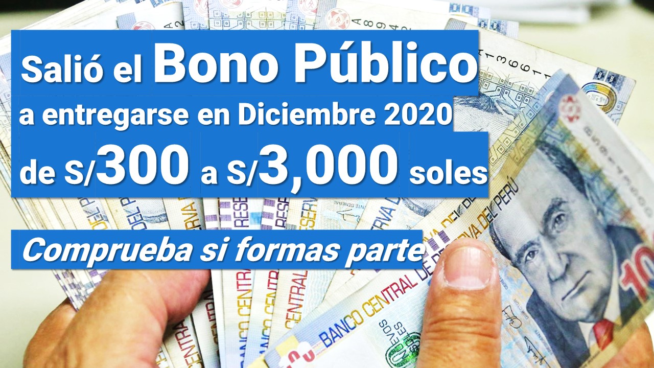 RATIFICADO Bono Navidad de S/300 a S/3,000 soles Verifica si estas