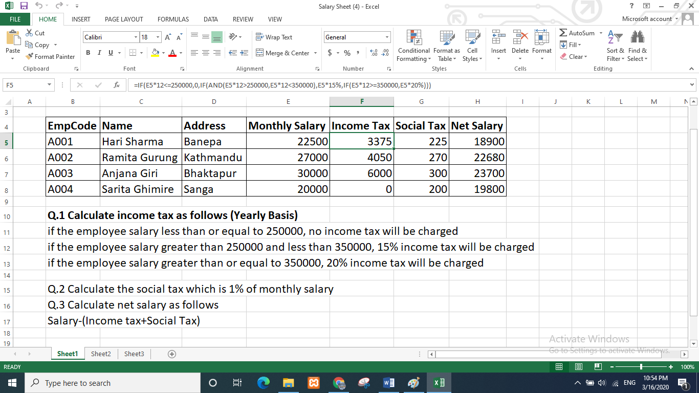 how-to-calculate-tax-in-excel-using-if-function-haiper