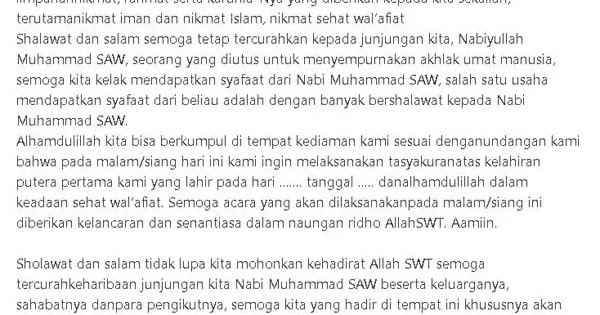 Sambutan Penutupan Acara Pernikahan / Buku Panduan Pernikahan Adat Jawa