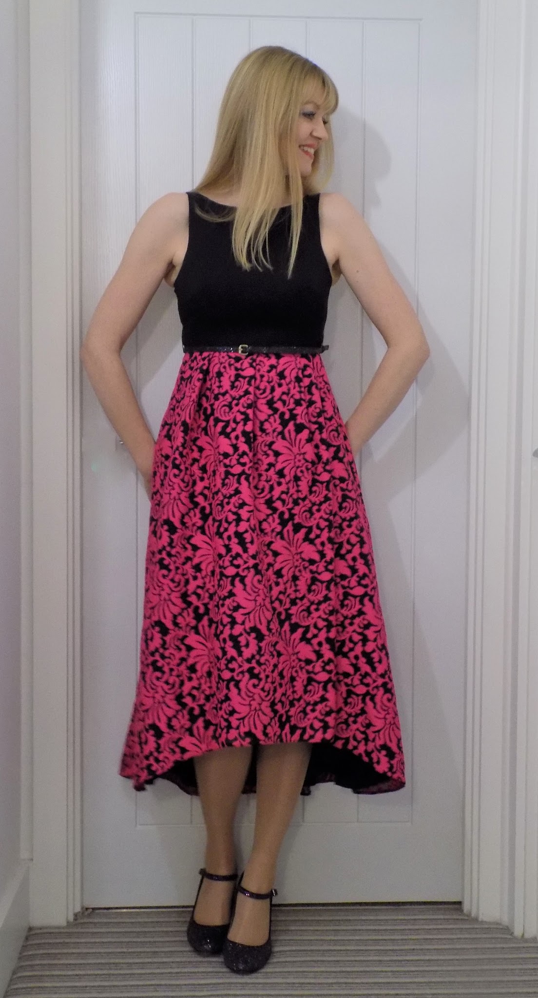 Outfit Post Coast Dipped Hem Party Dress What Lizzy Loves