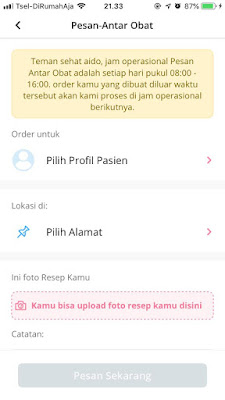 pesan antar obar aido health