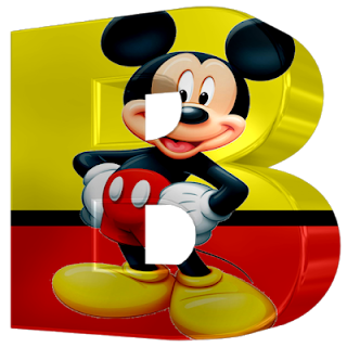 Abecedario 3D de Mickey.