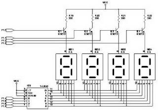 74LS247 7 Segment Display Circuit