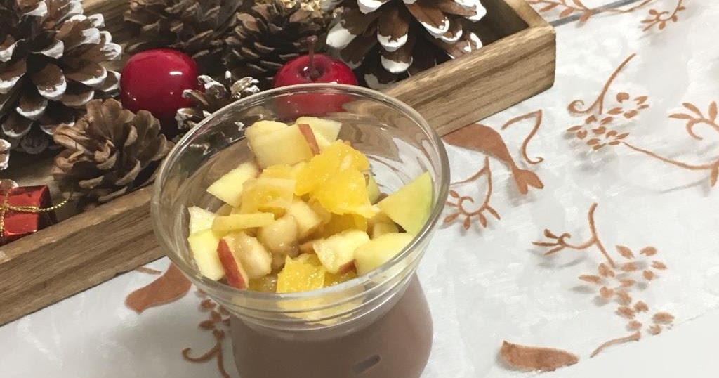 Lecker Bentos und mehr: Schokoladenpudding mit Obstsalat