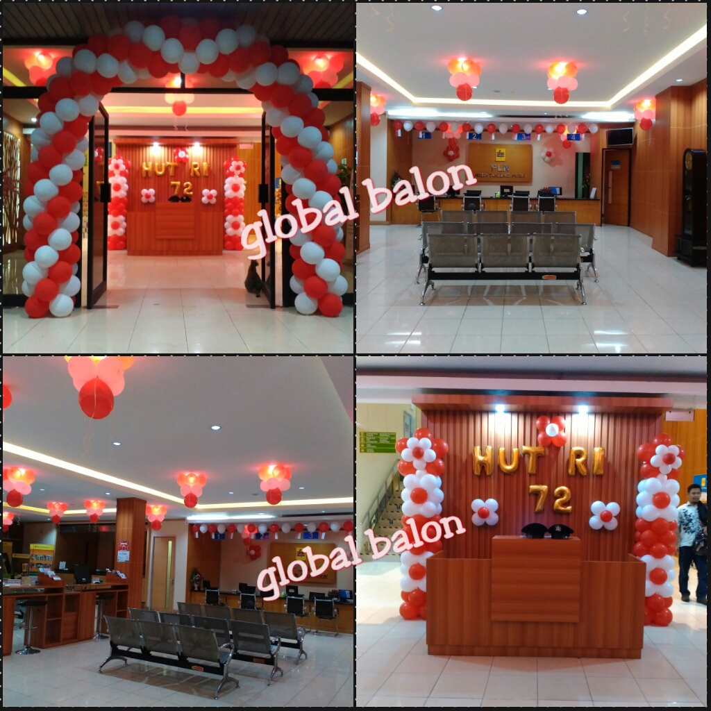 BALON PRINT: Balon dekorasi 17 agustus, balon dekorasi kantor, dekorasi