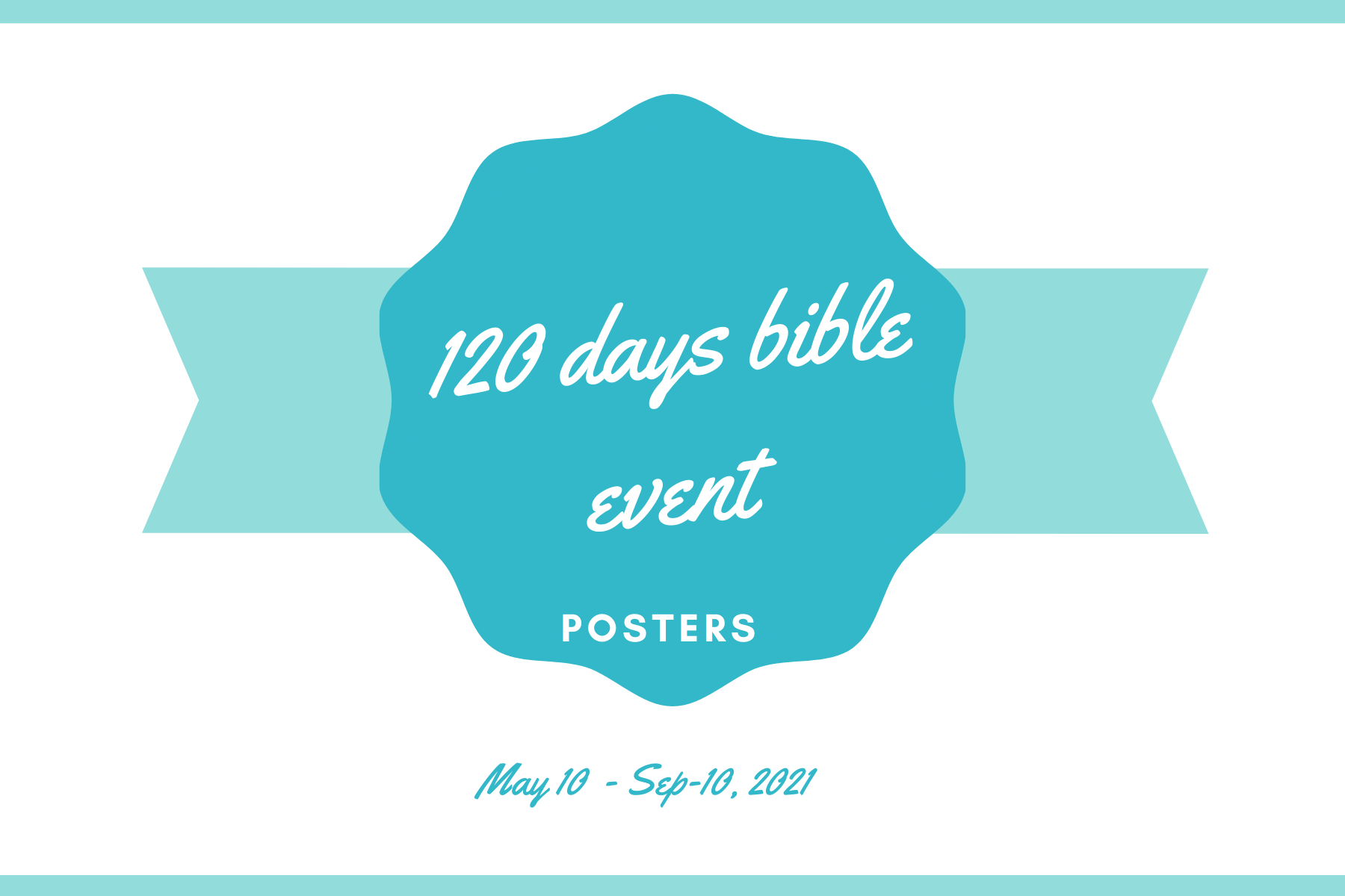 120 days bible reading posters