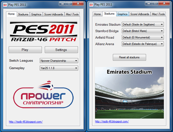 PES 2011 Razib-46 Patch 1.5 Season 2011/12 ~