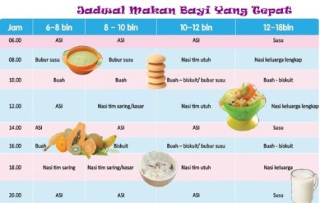 Tips Mengatur Jadwal Makan Bayi 6 Bulan