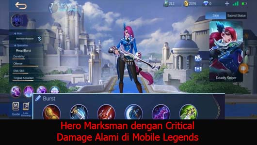 Hero Marksman dengan Critical Damage Alami di Mobile Legends