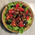 Escarole Salad with (Vegan) Italian Sausage