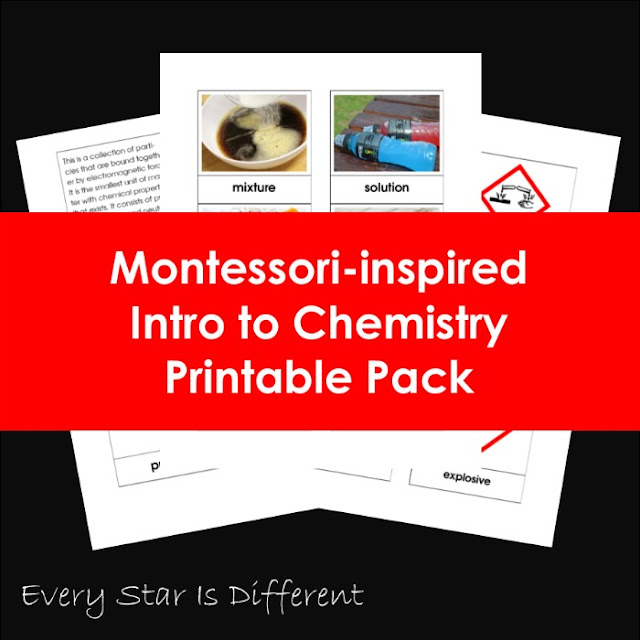 Montessori-inspired Intro to Chemistry Printable Pack