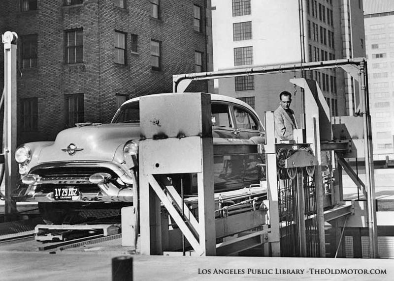 Pigeon Hole Parking for Automobiles in Portland, 1955 Vintage News Daily