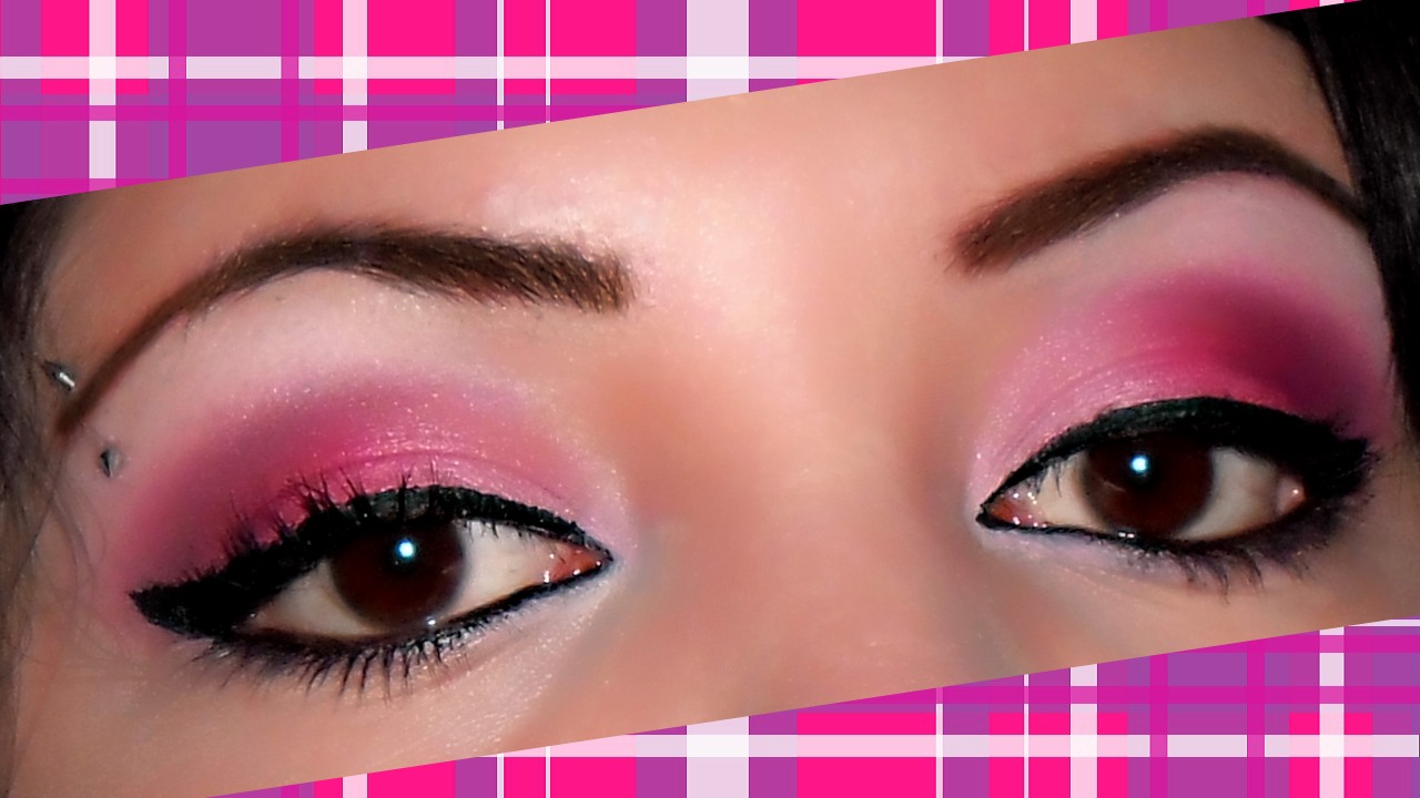 Mirem Itziar C Maquillaje de ojos Rosas y morado )