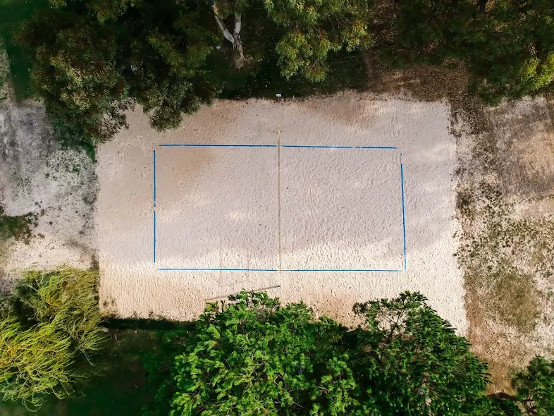 Lapangan voli beserta keterangannya