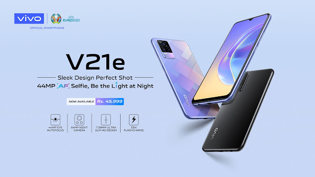 vivo V21e with 44MP Eye Auto-Focus Selfie Now Available in Pakistan vivo V21e with 44MP Eye Auto-Focus Selfie Now Available in Pakistan