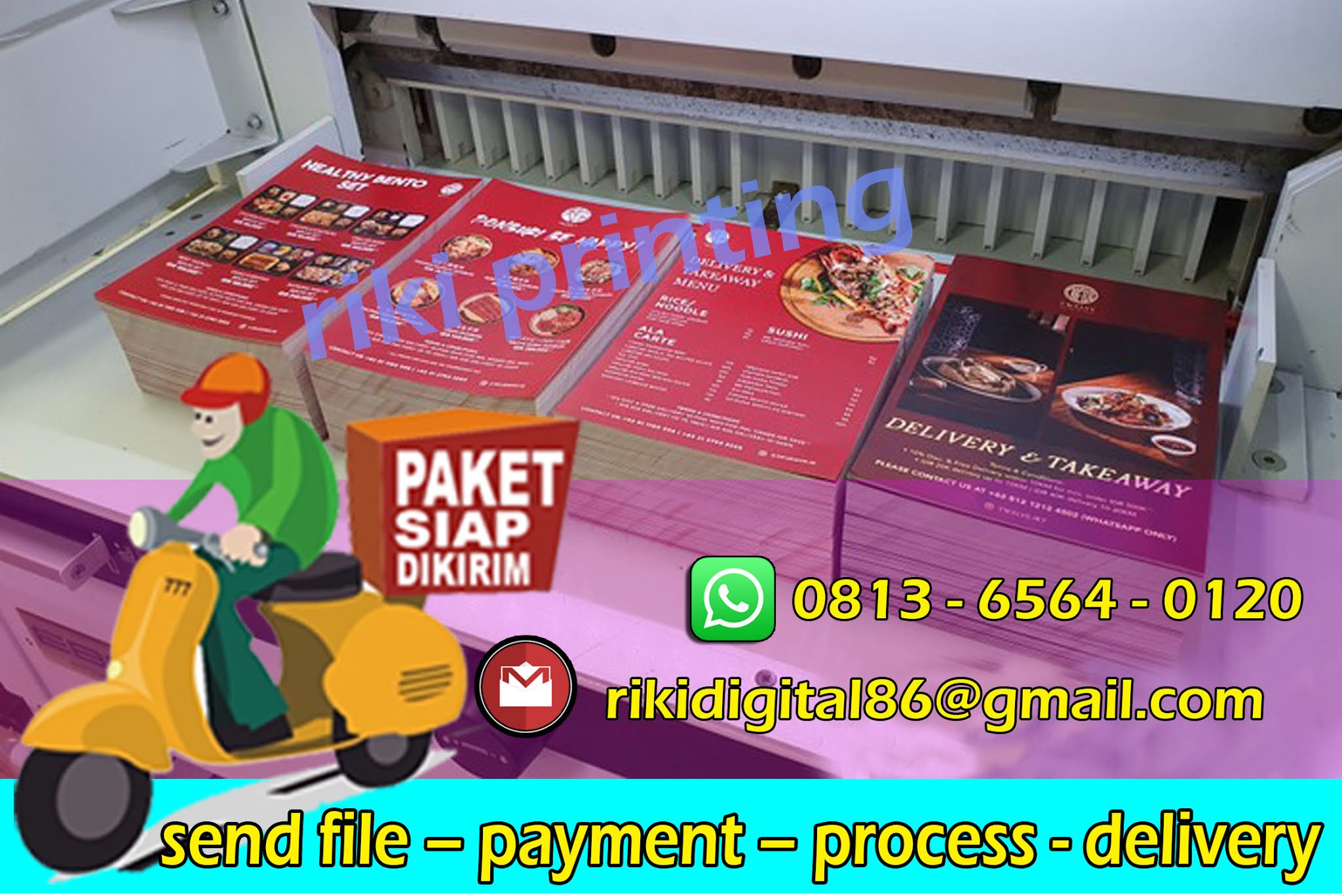 jasa print digital art carton / art paper A3+ murah di jakarta pusat