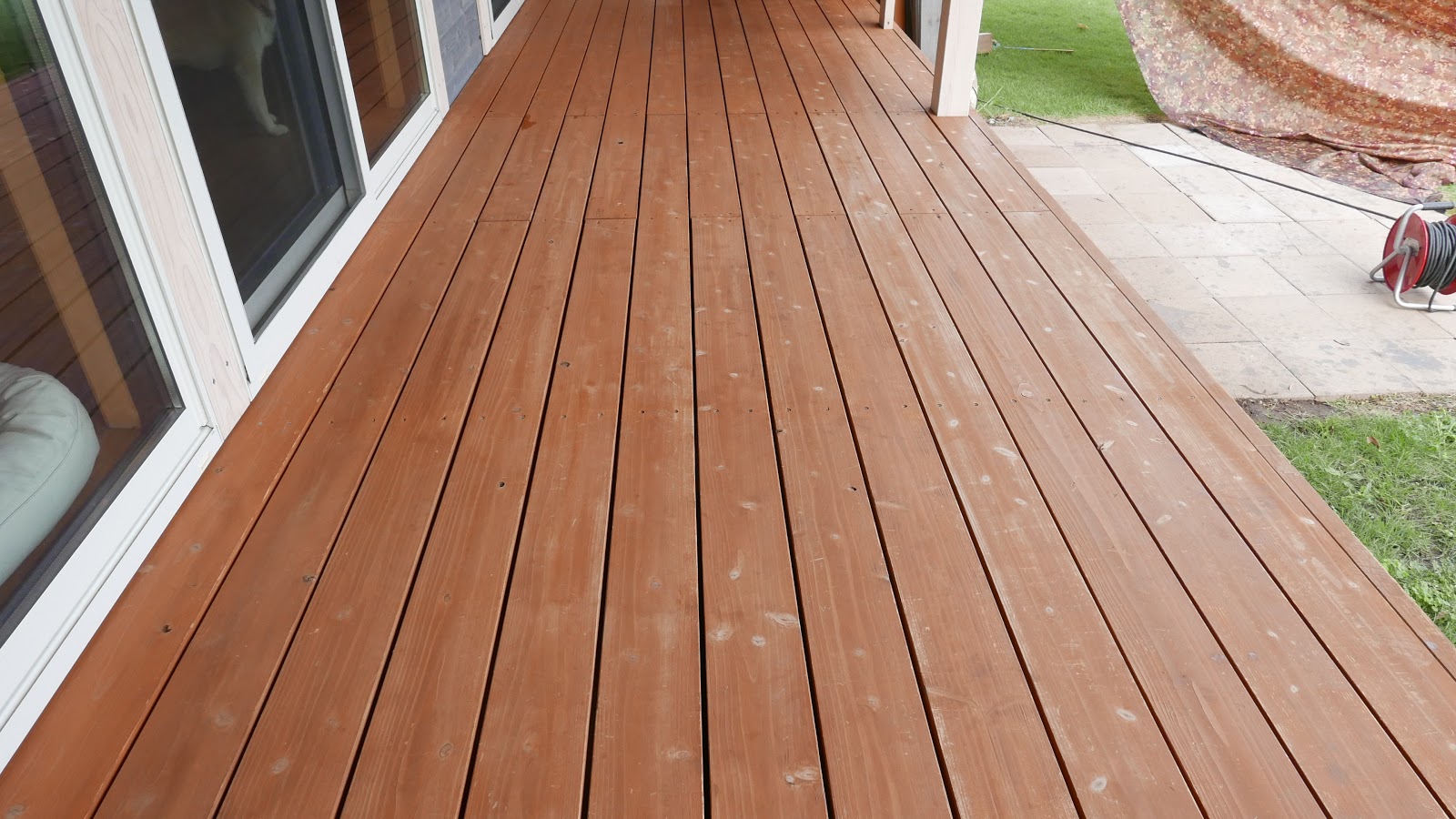 全てはカタチから… 【平屋のウッドデッキ塗装】ノンロット205Nライトブラウン