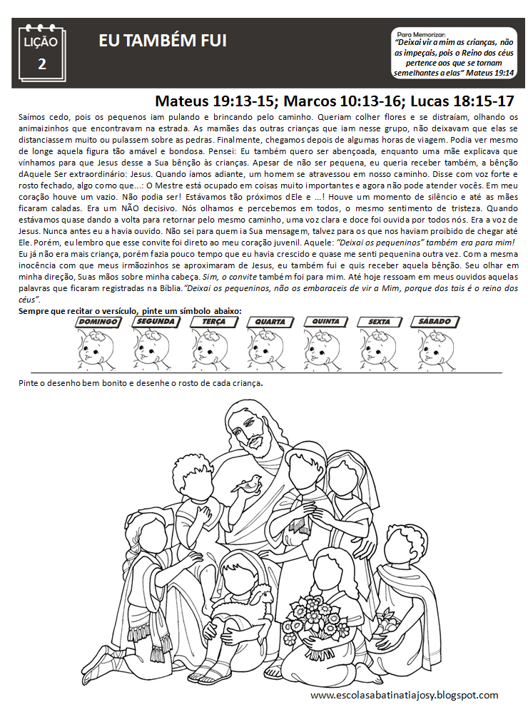 Escola Sabatina com Tia Josy Lição