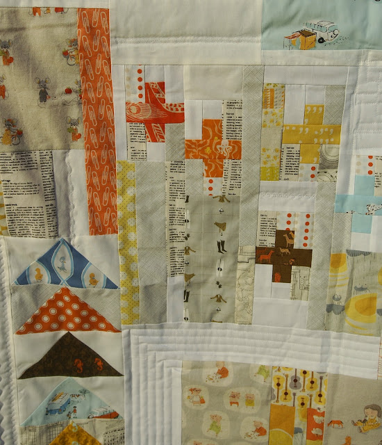 Summer Heather Ross Improv Quilt by Fabric Mutt