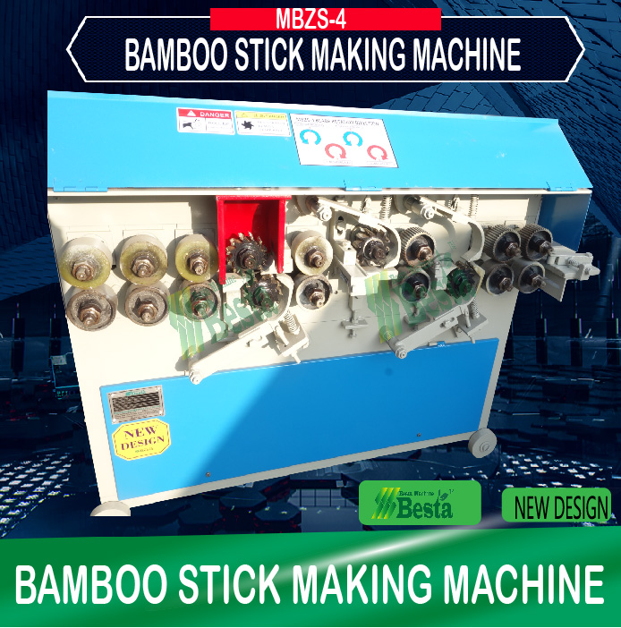 BAMBOO PROCESSING MACHINE MBZS4 Bamboo Stick Making Machine, Bamboo