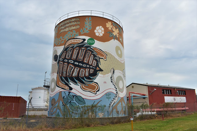 Darwin Street Art | East Arm Painted Water Tank