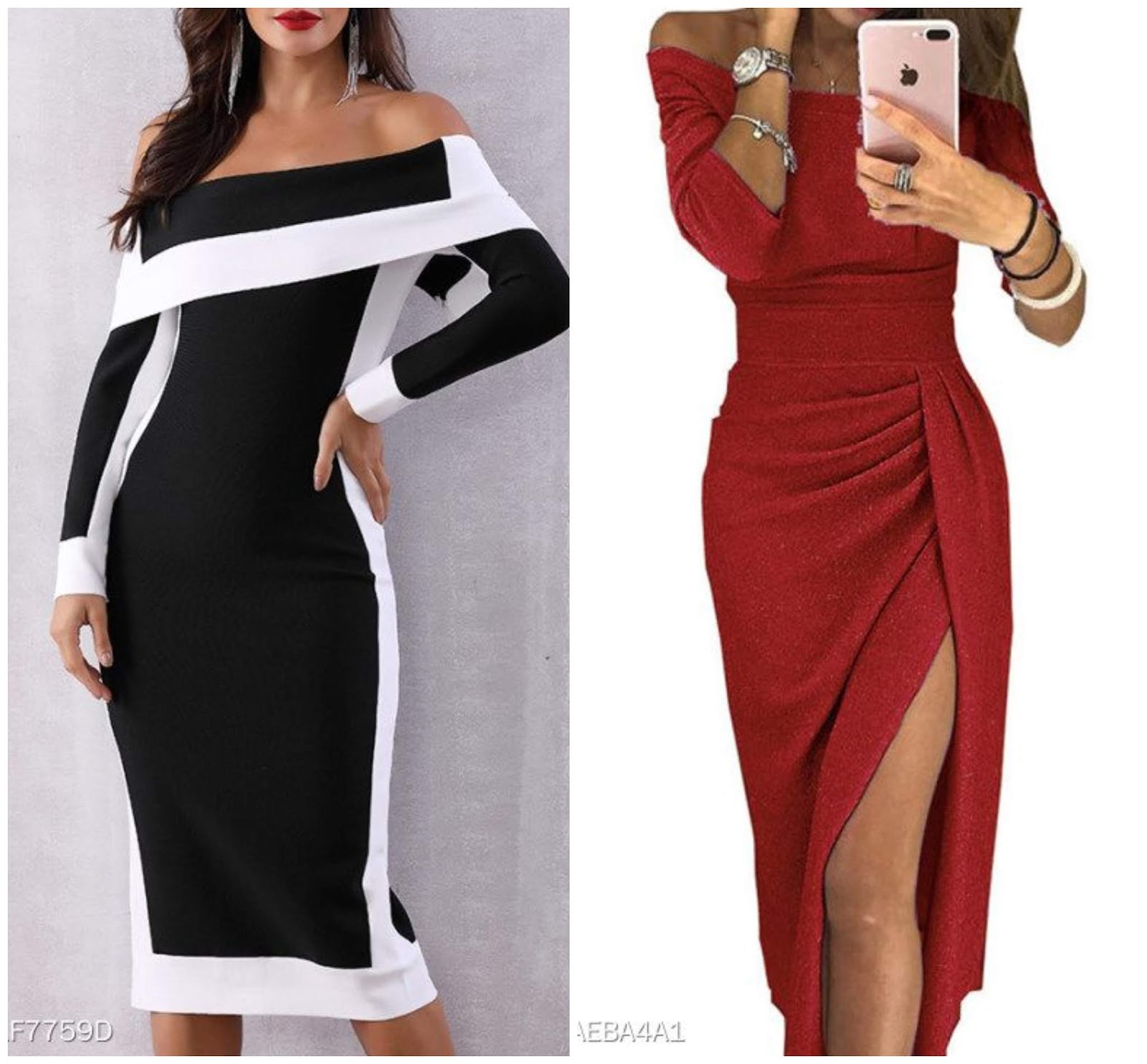 vestido vermelho ate o joelho