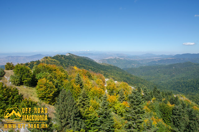 View from Sokol area, WW1 location on Nidze Mountain, Macedonia