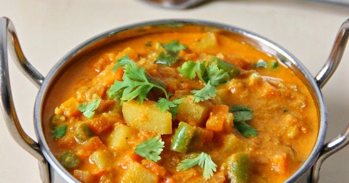 Easy Vegetable Kurma/ Mixed Vegetable Korma ~ Lincy's Cook Art