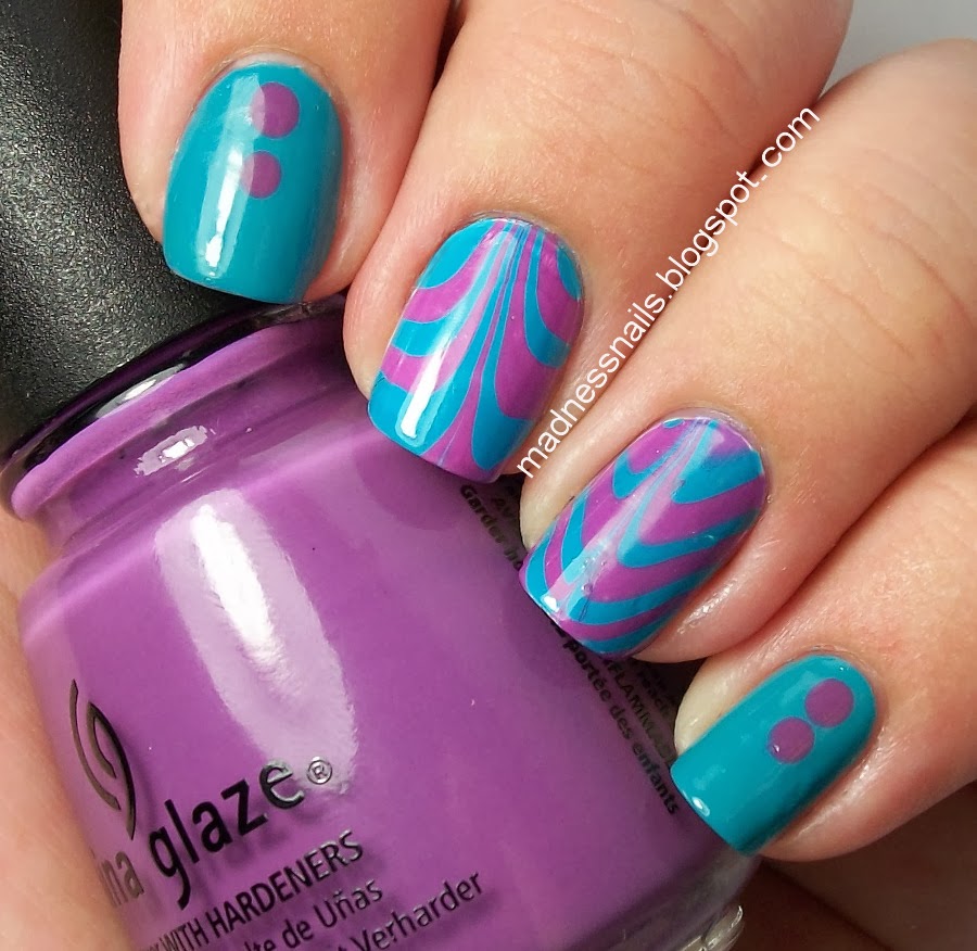 Madness Nails: Water Marbling Equals HAPPY TIMES!