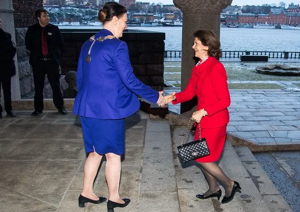 Queen Silvia of Sweden attended 10th anniversary of establishment of Swedish Dementia Centre (SDC), held at Stockholm City Hall