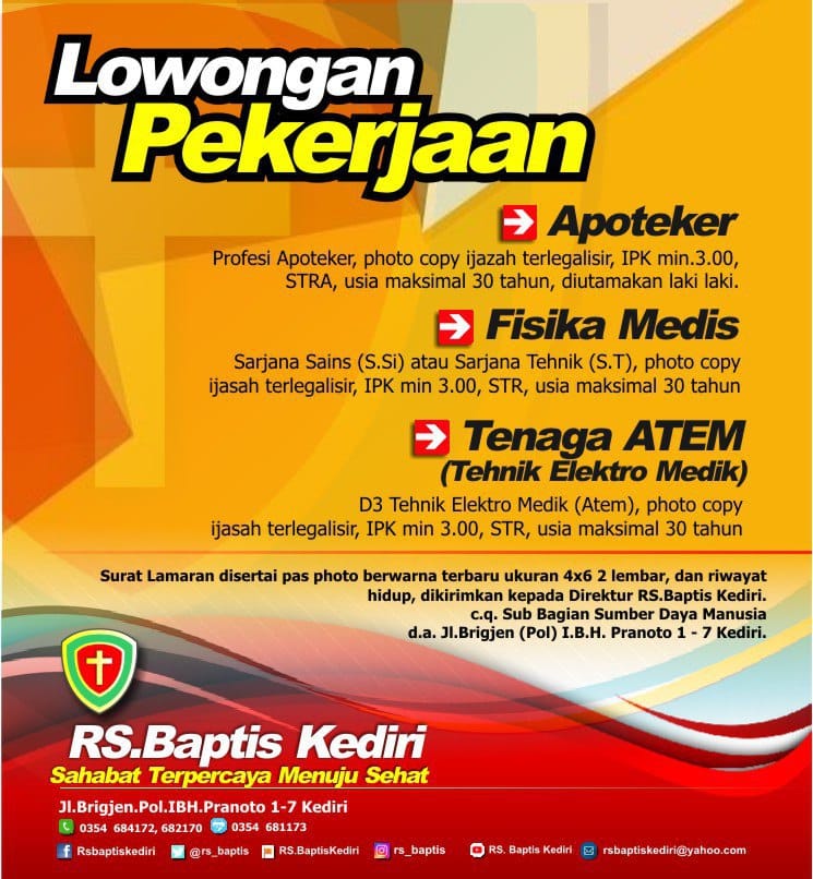 Rs Baptis Kediri Lowongan Pekerjaan Arayananews Com