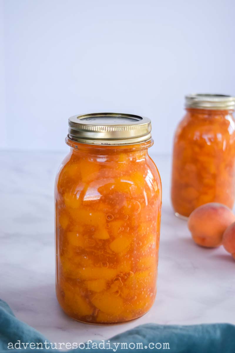 Peach Pie Filling Adventures of a DIY Mom