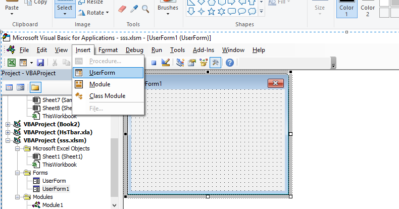 Creating a userform in Excel - VBA | Shubu
