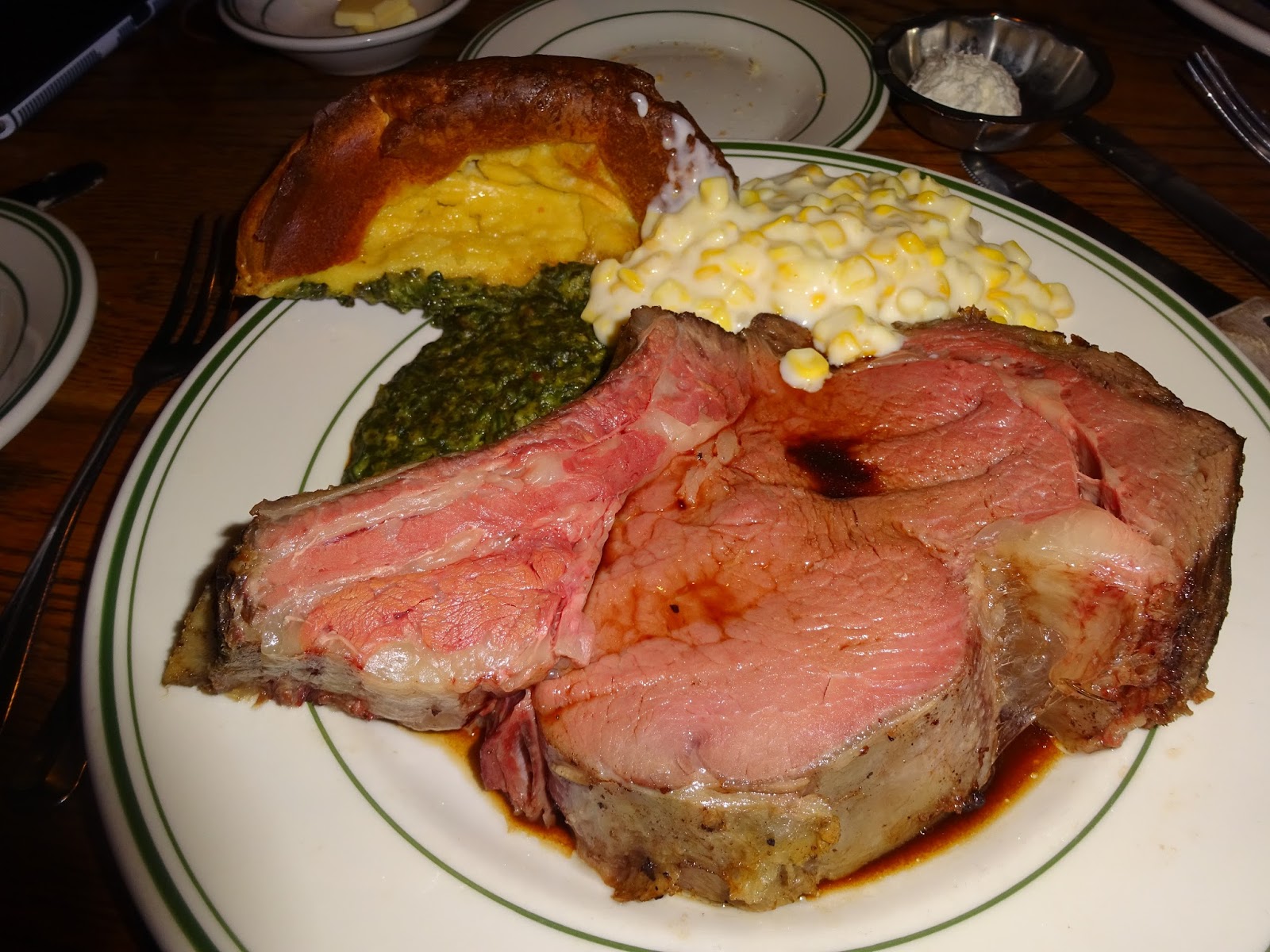Exceptional prime rib at Gulliver's Restaurant
