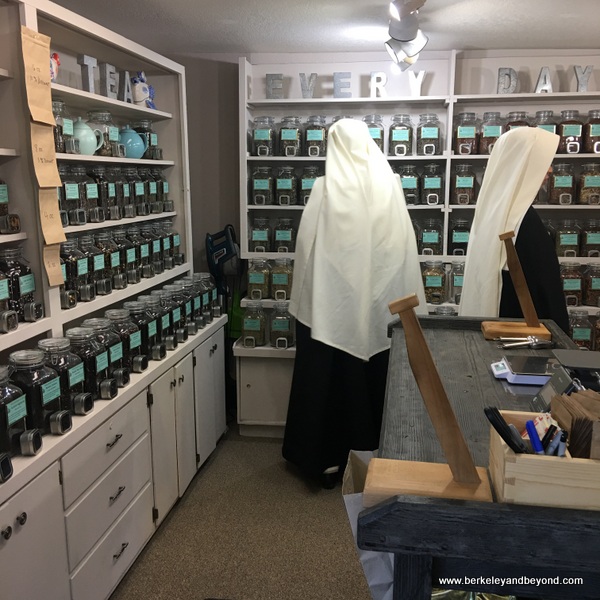 nuns shopping for tea at Duncans Mills Tea Shop in Duncans Mills, California nuns shopping for tea at Duncans Mills Tea Shop in Duncans Mills, California