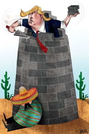 Os volteios do pato bravo "Trump" no mundo desconhecido da politica  Trump%2Bmexico