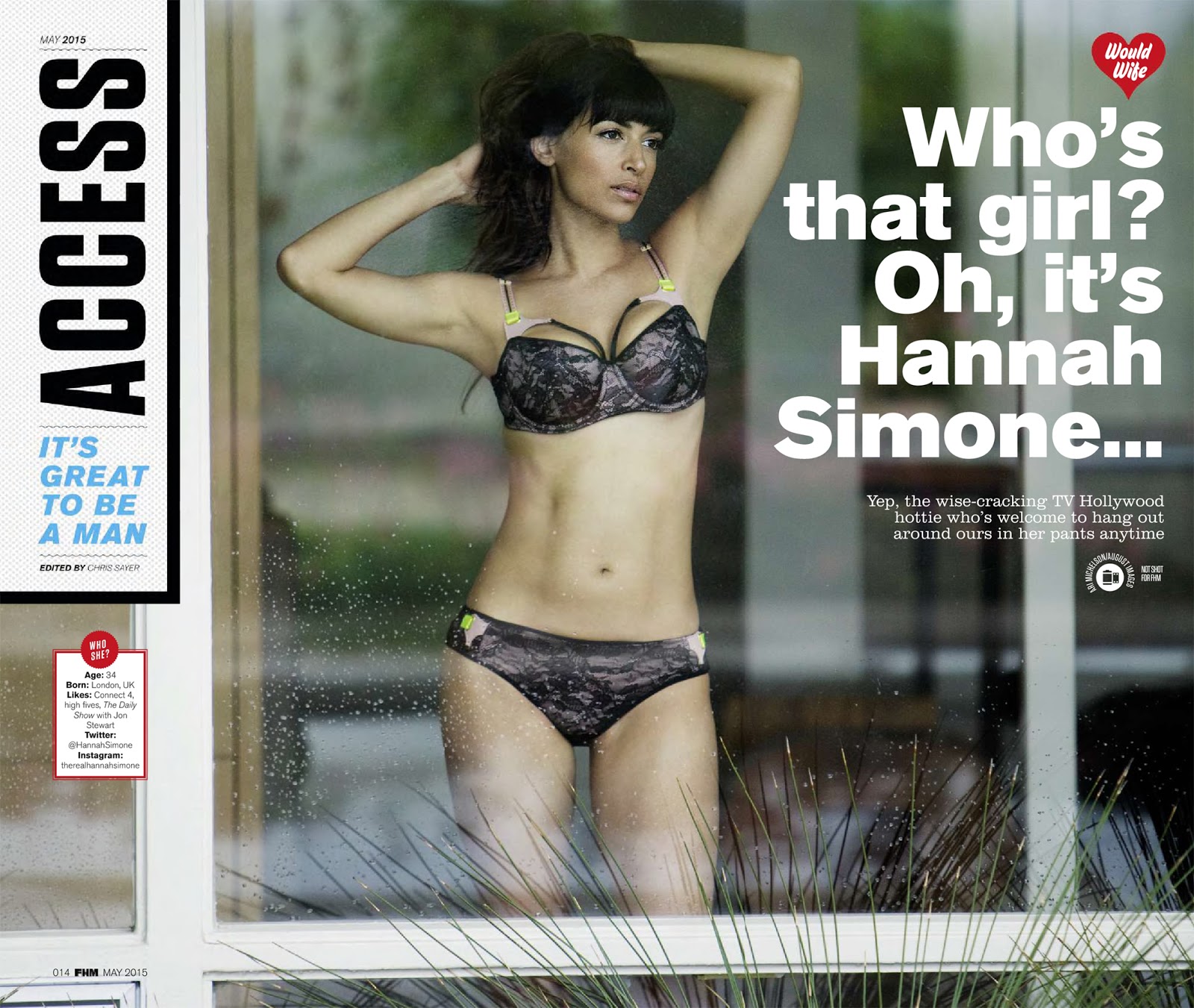 Hannah Simone - FHM UK  May 2015.