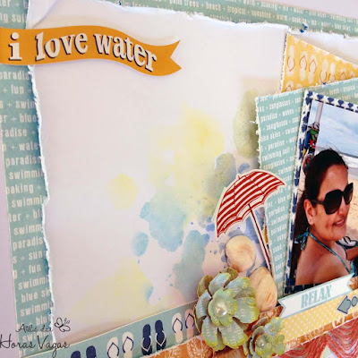 scrap scrapbook scrapbooking beach boardwalk carta bella verão praia sol