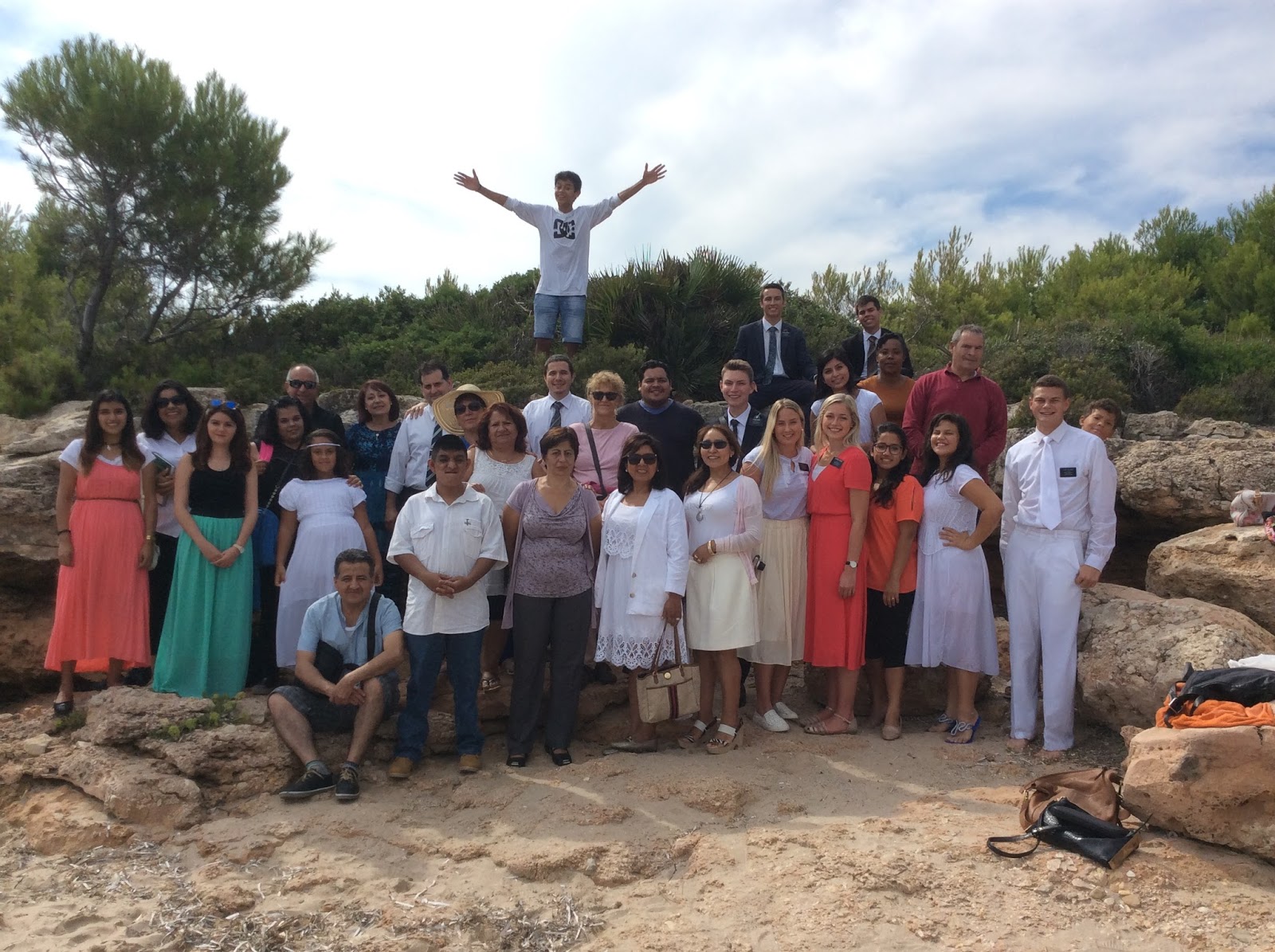 Baptisms in El Faro The España Barcelona Mission