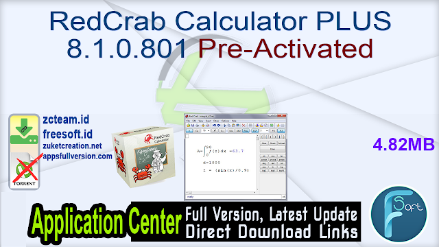 RedCrab Calculator PLUS 8.1.0.801 Pre-Activated_ ZcTeam.id